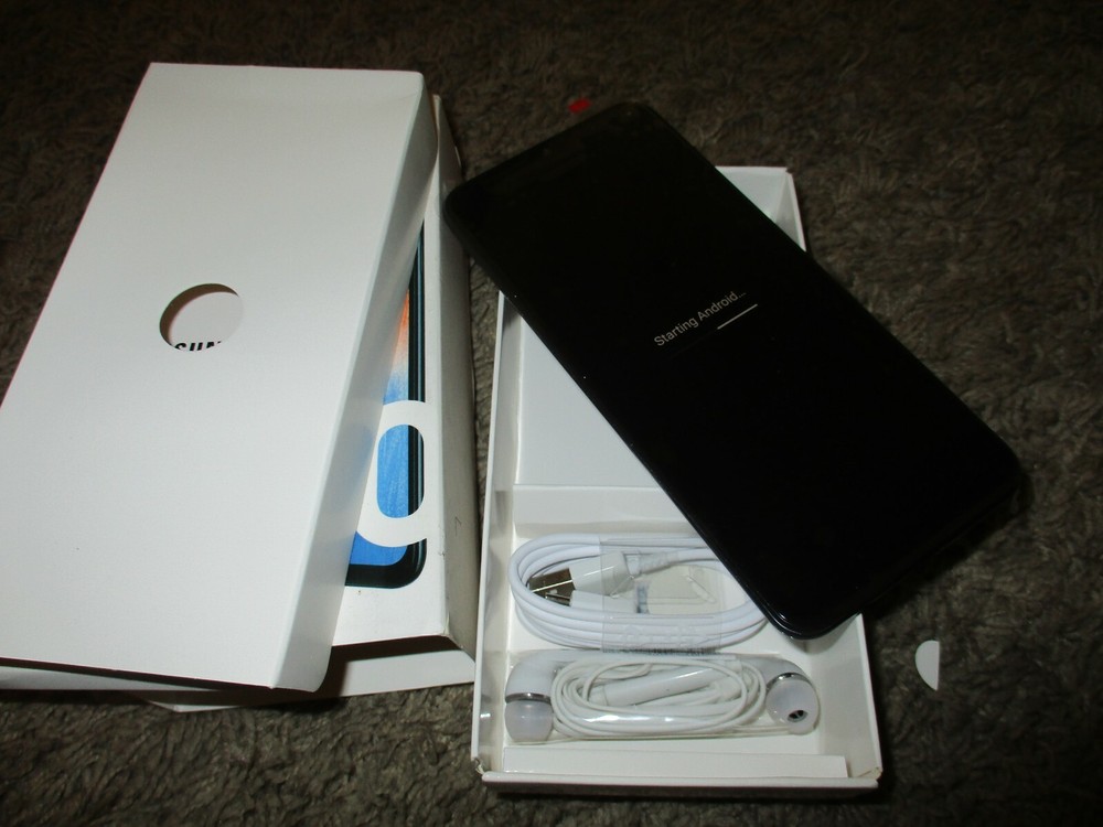 Samsung A50 Prism Black Cell Phone SM-A505W 64GB Sprint Open Box