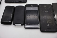 Lot Of 13 Mixed Android Apple Cell Phones or For Parts Only LG SAMSUNG IPHONE