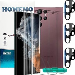 Samsung Galaxy S23 Ultra 6.8 Inch Screen Protector Flexible TPU Film 3+3 Pack Le