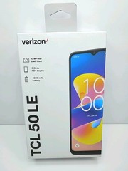 Verizon TCL 50 LE 50LE 6.6″ HD+/64GB/4GB RAM/13MP/4Ah Gray Prepaid Phone 🆕