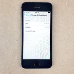 Apple iPhone 5s 16 GB A1533 ME296 C/A Space Gray 88% BH Unlocked Good E7274