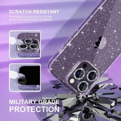 2PCS Case & Camera Lens Covers for iPhone 14 Pro Max 6.7 Inch Military Grade Pro