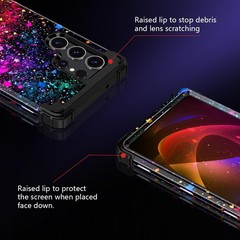 Three Layer Heavy Duty Case for Galaxy S23 Ultra 6.8 Inch Shockproof Protection