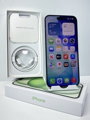 Apple iPhone 15 Plus A2847 128GB Green 97% battery health Unlocked phone