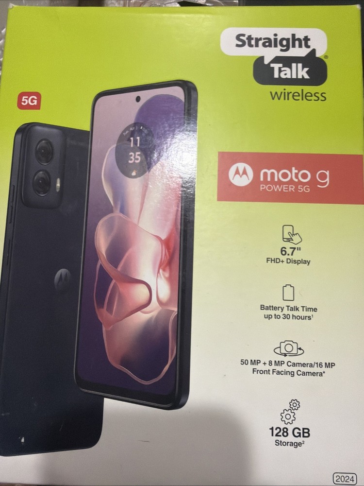 Motorola Moto G Power 2024 5G XT2415 8GB RAM 128GB Straight Talk/Tracfone Locked