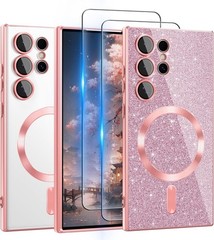2PCS Case & Screen Protectors for Samsung Galaxy S24 Ultra Slim Anti-Scratch Hot
