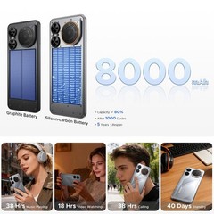 Global DOOGEE M30 4G LTE Rugged Phone Android 16 Waterproof TWS Earbuds 8000mAh