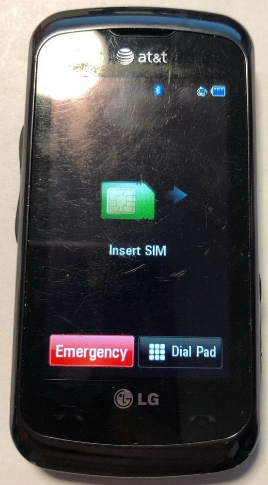 LG Encore GT550 – Black – (AT&T) Cellular Phone Fast Shipping Good Used