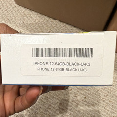 Apple iPhone 12 64GB Black 12MP Front/Rear Camera Smartphone