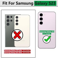 Samsung Galaxy S23 Case with 2PCS Screen Protector & 360° Rotating Kickstand