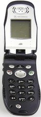 Motorola i series i90c / i90 C – Blue and Silver ( Nextel ) iDEN PTT Flip Phone