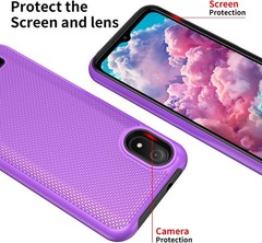 Cloud Mobile Stratus C8 Case with Screen Protector, Dual Layer Shockproof Protec