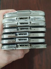 Lot of 7 Samsung Galaxy S5 SM-G900T and SM-G900V 16GB For parts