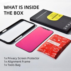 Privacy Screen Protector for iPhone 12 & iPhone 12 Pro 6.1 Inch Anti-Spy Tempere