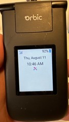 Orbic Journey V Flip Phone RC2200L Tracfone w/Charger Manual SIM Card