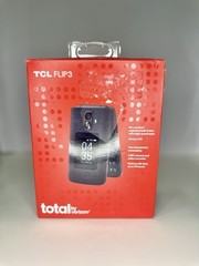 Total by Verizon TCL Flip 3, 16GB, Gray – Prepaid Feature Phone Locked to Total