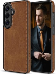 Vintage Brown PU Leather Slim Shockproof Case for Galaxy A37 5G Phone Cover