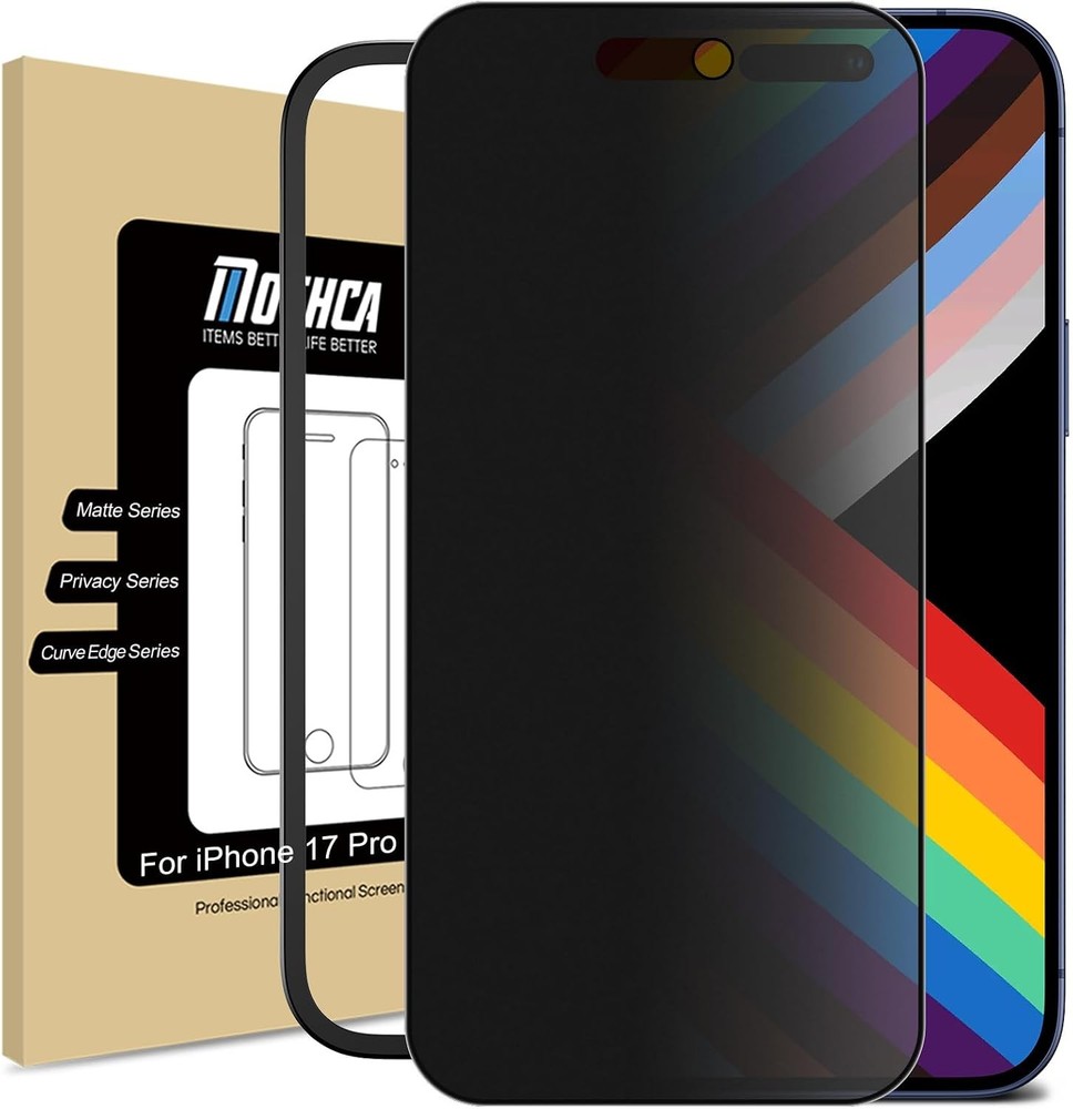 Matte Privacy Screen Protector for iPhone 17 Pro 6.3 Inch Anti Spy Anti Glare Fu