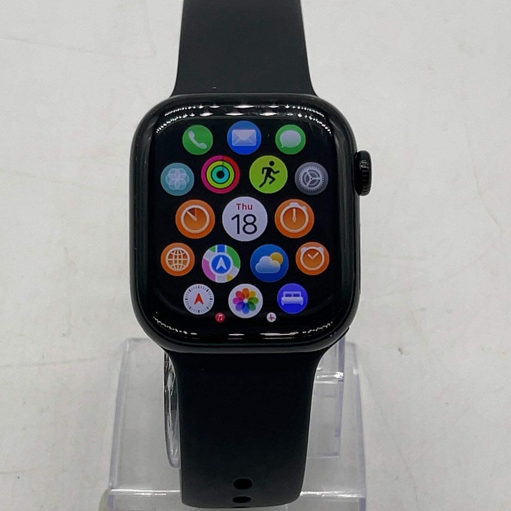 GPS Only Apple Watch Series 10 42MM Black Aluminum Black Sport Band MWWE3LW/A