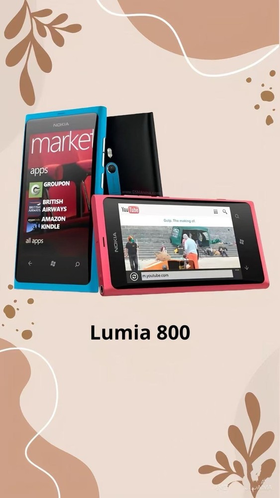 Nokia Lumia 800 – 16 GB – (Unlocked) 3.7″ Windows Phone 3G 8MP Nokia Sea Ray