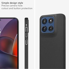 Motorola Moto G Stylus 5G 2025 / Moto G-Play-2025 Case, Gravel Black Hard PC