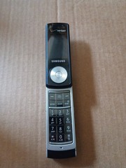 Samsung Juke SCH-U470 MP3 Swivel Phone Blue Silver Verizon Used. AS-IS