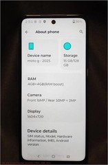 Motorola Moto G 5G (2025) 128GB – Gray – Consumer Cellular Locked *PRE OWNED*