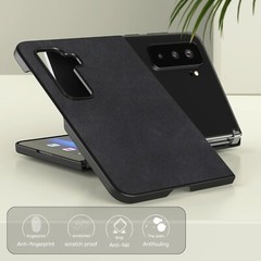 PU Leather Back Cover Hard PC Holder Protective Case For Microsoft Surface Duo 2