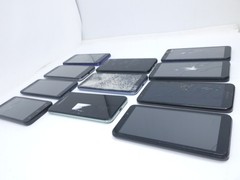 Lot of 11 Various Android Smartphones – For Parts & Cracked – Alcatel / Koobee