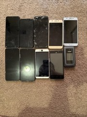 Lot of 10 Phones (TCL, SAMSUNG, ATT, HTC, NOKIA)