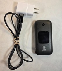 AT&T Alcatel SMARTFLIP 4052R 4G LTE Flip Phone w/WiFi Bluetooth 4GB Power Cord