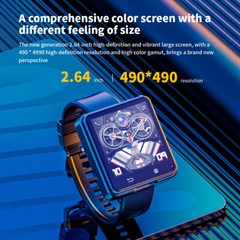 2.64″ Large Screen 4G Smart Watch Android 11 Dual Camera WIFI GPS 3GB + 32GB