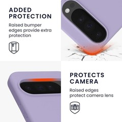 Google Pixel 10 Pro XL Case – TPU Silicone Phone Cover with Soft Finish – Lavend