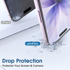 iPhone 17 6.3 Inch Screen & Camera Lens Protectors – 2 Pack, Case Friendly