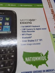 Motorola MOTOGO EX431G Black Tracfone Rare Cellular Phone “UNTESTED” NOS