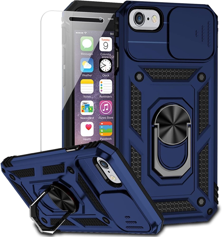 iPhone SE (3rd and 2nd gen) 2022 and iPhone 8/7/6 Case with Camera Lens Cover