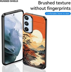 Samsung Galaxy A15 Brushed Texture Case, Ultra-Thin Soft TPU Phone Cover 6.5″
