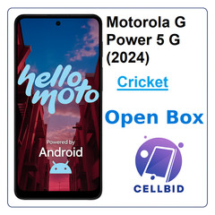 Open Box Motorola Moto G Power 5G 2024 XT2415-5 BLACK 128GB 🔒 Locked to Cricket