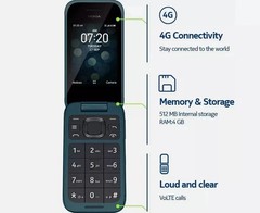 Nokia 2780 Flip Big Keyboad 4G LTE 4GB 512MB RAM 5.0MP Phone 2.7″ WIFI CellPhone