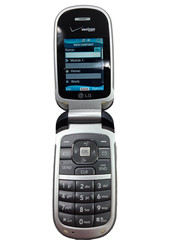 LG VX8360 Blue Cellular Flip Phone Verizon Powers On