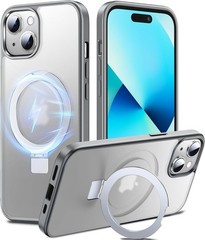 3-in-1 Magnetic Phone Case iPhone 13/14 with Kickstand Ring Holder Military Shoc