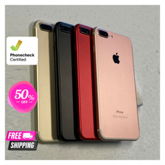 Apple iPhone 7 Plus 32GB/128GB – Rose Gold, Black, Red – Good Condition