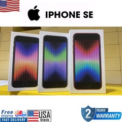 New Apple iPhone SE 3rd Gen (2022) 5G 256GB/128GB/64GB Smartphone Unlocked 4.7″
