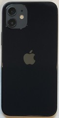 USED BLACK GSM UNLOCKED iPhone 12, 64GB A2172 MGEF3LL/A AND 100% BATTERY HEALTH