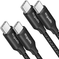 USB C to USB C Cable 2ft, 2-Pack 60W USBC to USBC Cord Type C Charger Cable