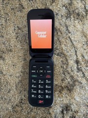 CONSUMER CELLULAR IRIS EASY FLIP PHONE EUC
