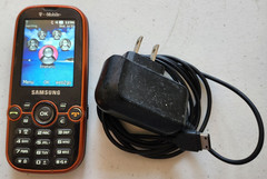 Samsung Gravity 2 SGH-T469 Gray/Orange T-Mobile Very Rare Slider Phone Qwerty
