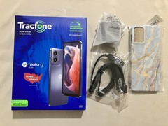 Motorola Moto G Play 2024 64GB Phone Tracfone 1 Year Talk/Text & Accessories New
