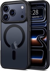 iPhone 17 Pro Case Soft TPU Shockproof Protective Phone Cover Frosted Black