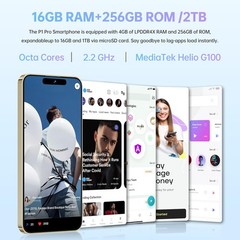 OUKITEL P1 Pro Cell Phone Android 15 16GB+256GB 50MP 120Hz Dual SIM 4G 6.7″ NFC
